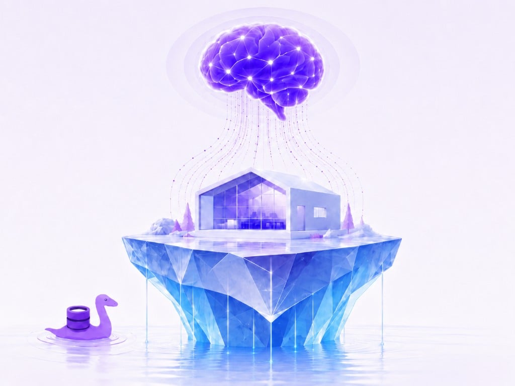 LakeOps Intelligent Lakehouse — autonomous iceberg management with AI brain orchestrating data operations