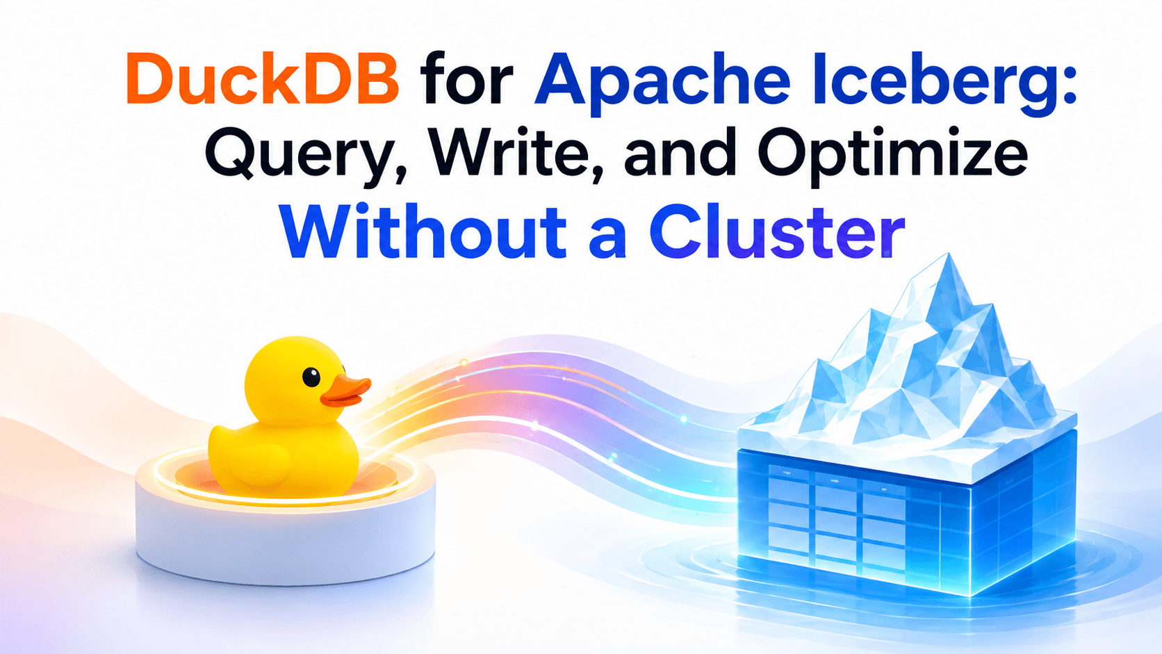 DuckDB and Apache Iceberg — query, write, and optimize lakehouse tables without a Spark cluster